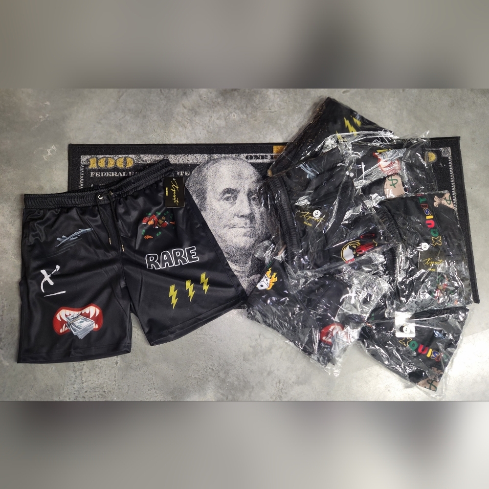 Xquisite "Multi-Logo" Shorts. Brand new. Multiple sizes
